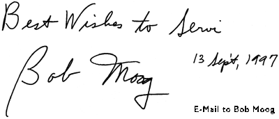 Autogramm Bob Moog